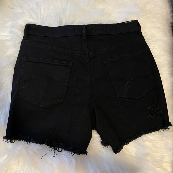 Black Ripped Shorts - Picture 4 of 6